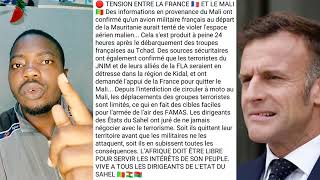 🔴🇲🇱La France pris la main dans le sac au mali avion fr@nçais tente de vi0ler l'espace aérien du Mali