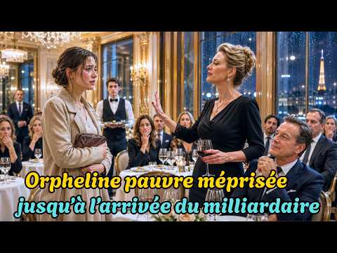 L’orpheline pauvre humiliée au restaurant… sans savoir qu’un milliardaire avait tout vu