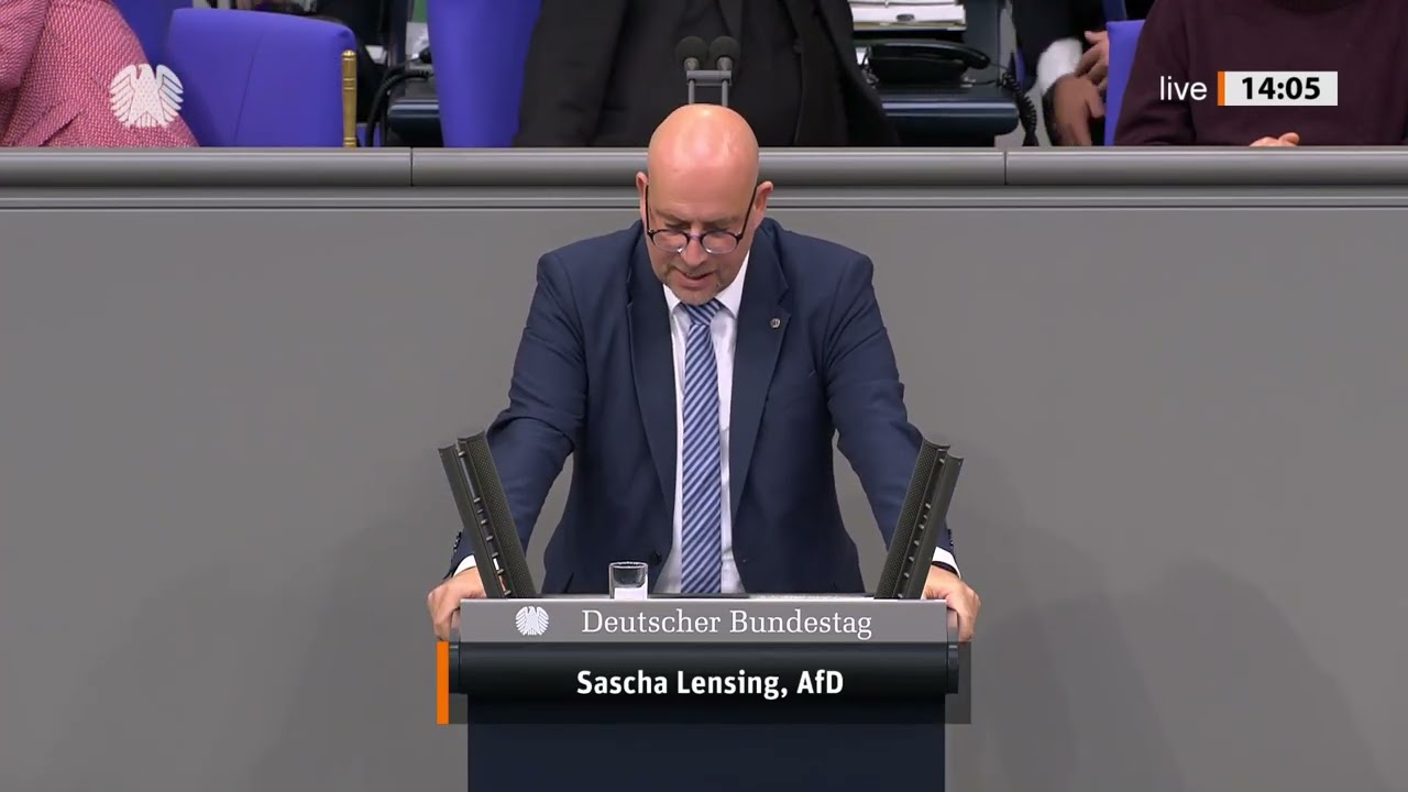 🚨 SASCHA LENSING (AfD) – TOP 19: KI & GRENZSCHUTZ! DEBATTE IM BUNDESTAG