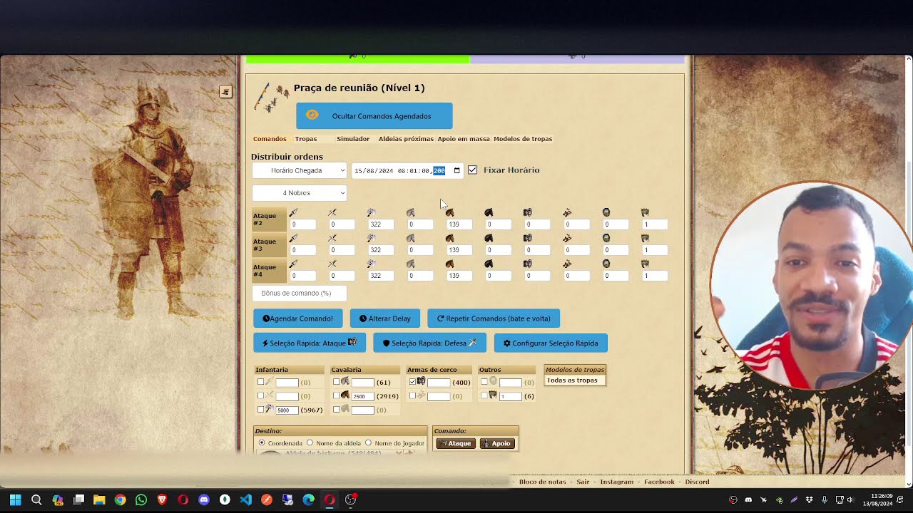 ⚔️🎯Automatize Envios de Comandos com Precisão no Tribal Wars [Script Automático]