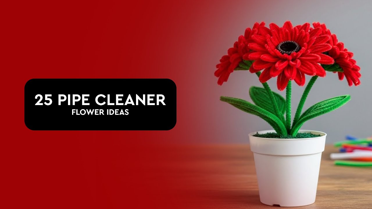 Pipe Cleaner Flowers: 25 Quick & Beautiful Design Ideas #pipe #cleaner #flowers