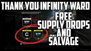 FREE SUPPLY DROPS AND SALVAGE!?! SUPPLY DROP OPENING WITH FREE SUPPLY DROPS