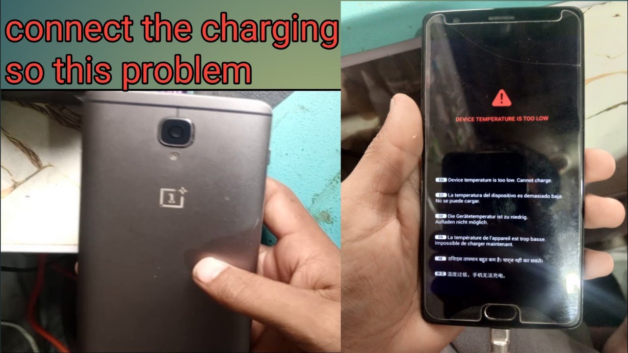 Oneplus 3T temperature is too low to charge problems solution 