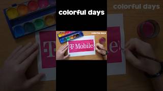 T-Mobile logo painting