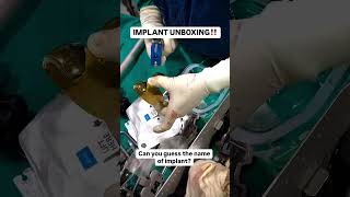 GUESS the implant just UNBOXED !!  #Shorts #Patient #Orthopedics