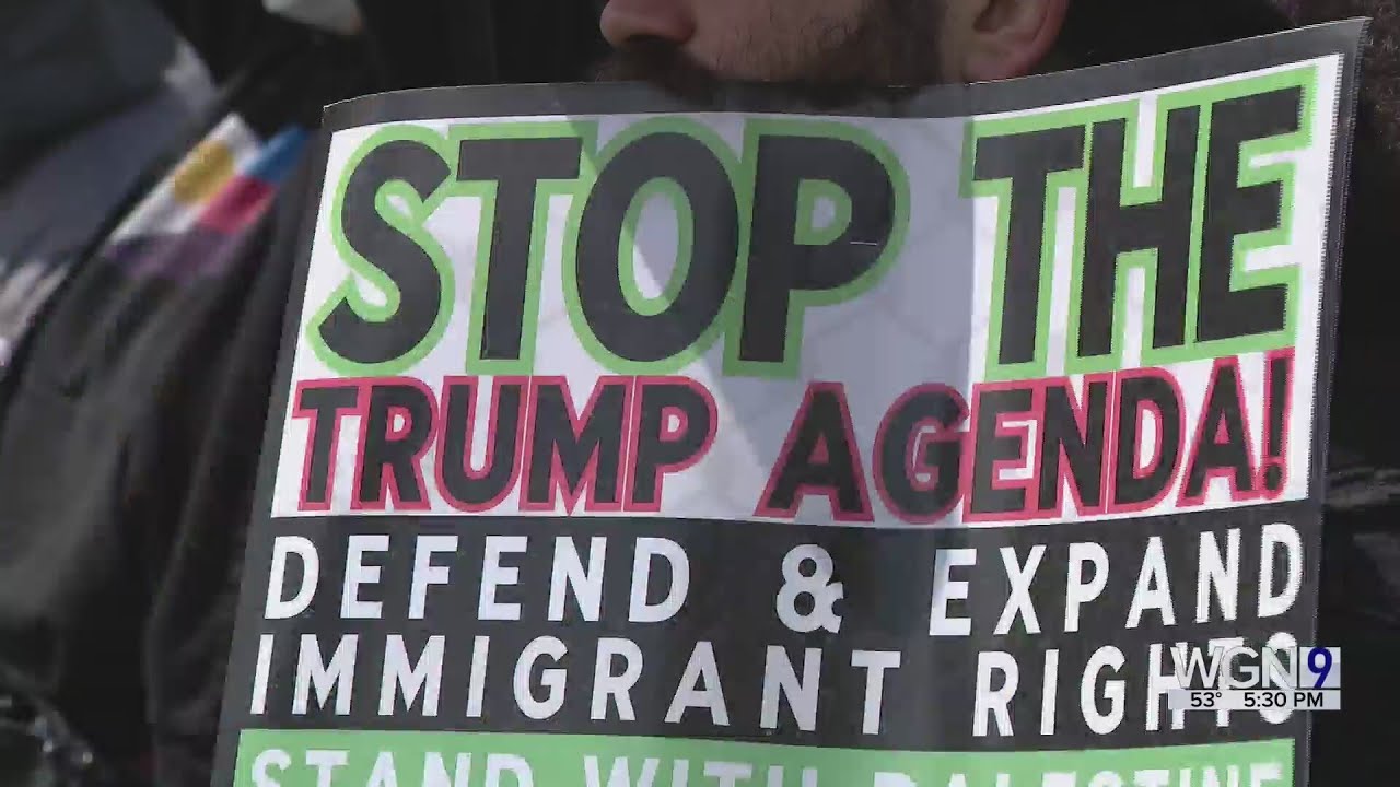 Progressive groups hold rally at Union Park in protest of Trump agenda ...
