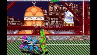 Tartarugas Ninjas 4 (SNES) Ep:1 screenshot 4