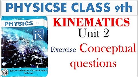 Physics Class 9 | Conceptual Questions Unit 2 | Chapter 2 Exercise Conceptual Questions Explained