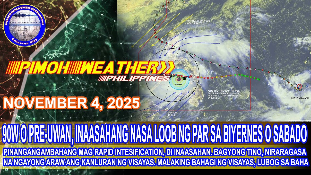 PRE UwanPH, NAGBABADYANG MAGING ISANG MALAKAS NA BAGYO RIN MALAKING BAHAGI NG VISAYAS, LUBOG SA BAHA