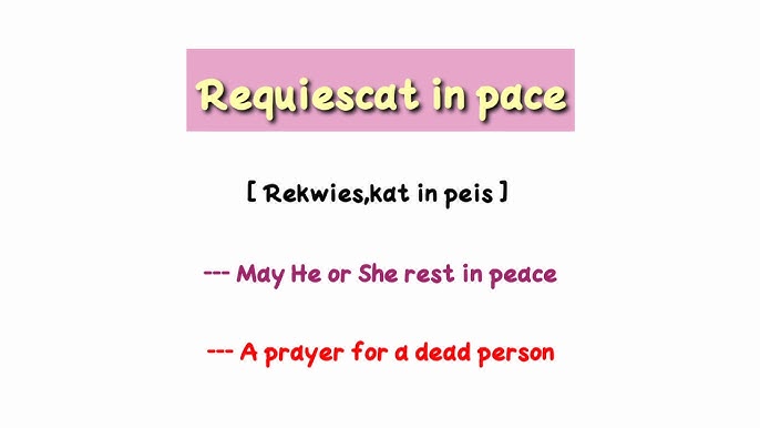 Requiescat in pace - Wikipedia, la enciclopedia libre