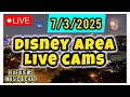 LIVE Disney World Area Cameras! Views + Music + Chat!