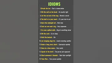 Top 15 Idioms And Phrases Idoms Phrases Idioms And Phrases In English Idioms Phrases Shorts 