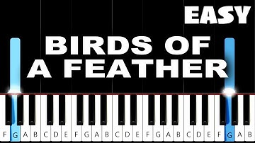 Billie Eilish - BIRDS OF A FEATHER - EASY Piano Tutorial
