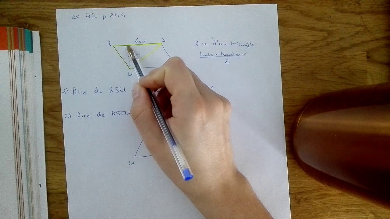 Projeté orthogonal et aire du parallélogramme - correction exercice ...