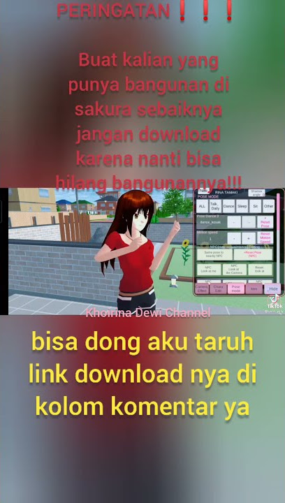 10 pose dance baru sakura || Sakura School Simulator||Khoirina Dewi Channel#Shorts