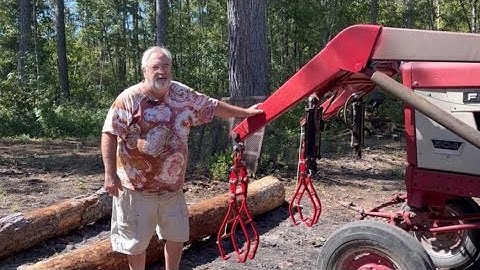 Reviewing Vikofan 28” Claw Log Grapple logging tongs lifting  timber