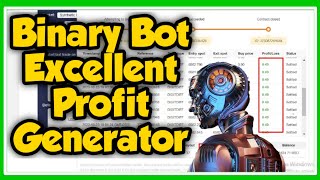 Binary Bot Excellent Profit Generator With High Win Rate🤑High Risk🤑