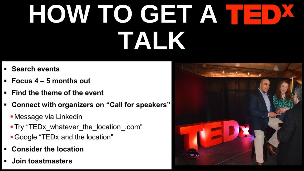 How to get a TEDx talk - YouTube