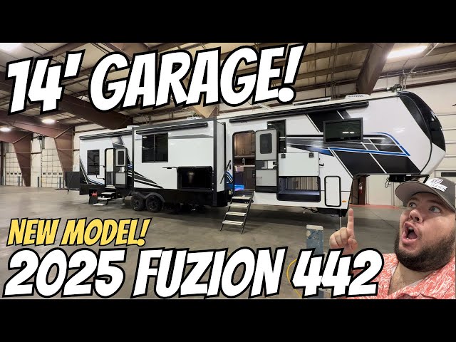 2025 Fuzion 442 | Toy Hauler with 14' Garage!! - YouTube