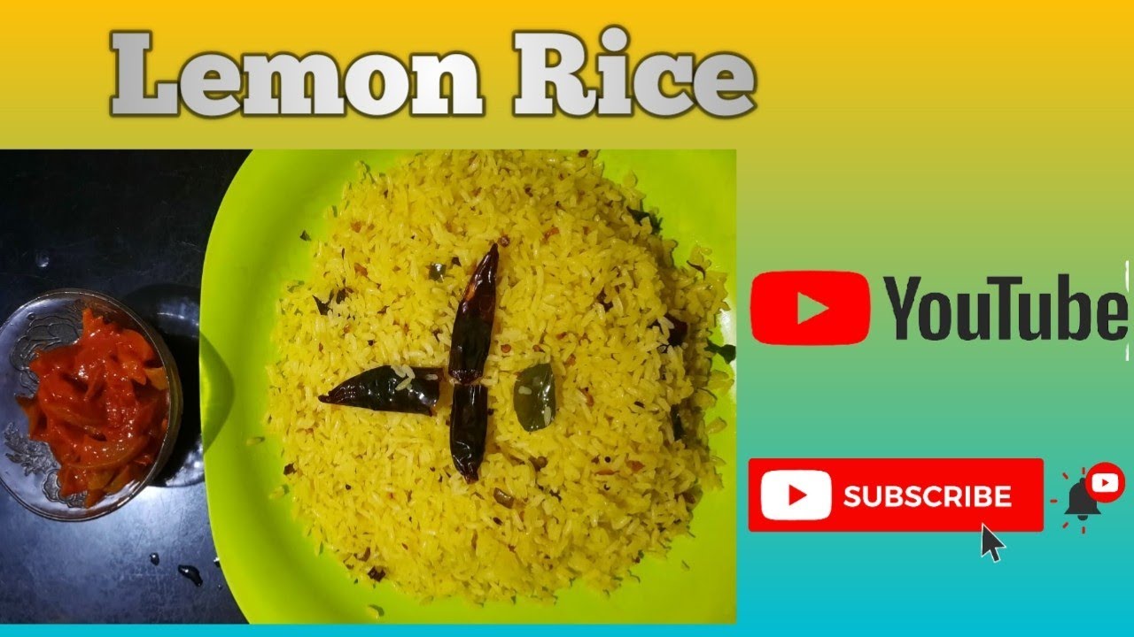 Easy Lemon Rice in Malayalam How to Make Lemon Rice Easily