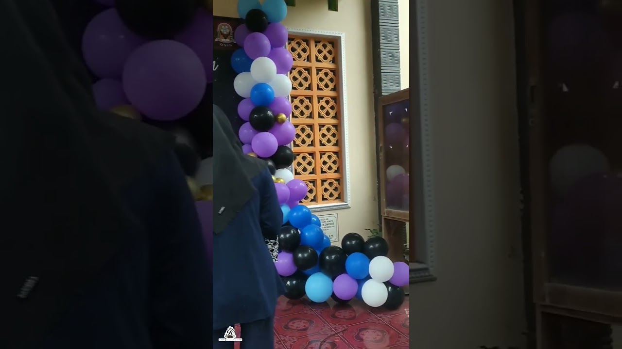 Dekorasi banner/dekorasi HUT sekolah/dekorasi balon