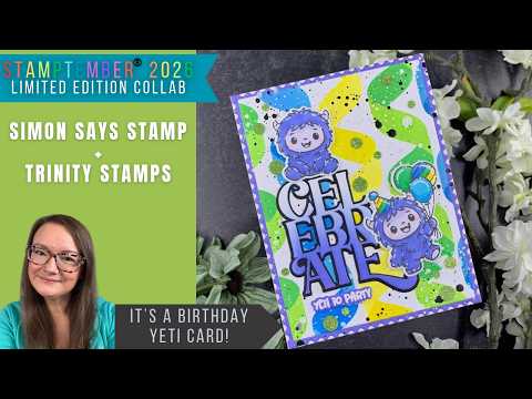 Yeti Birthday Card | STAMPtember® Exclusive | Simon Says Stamp + Trinity Stamps