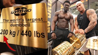 200kg auf der FIBO rudern ohne aufwärmen