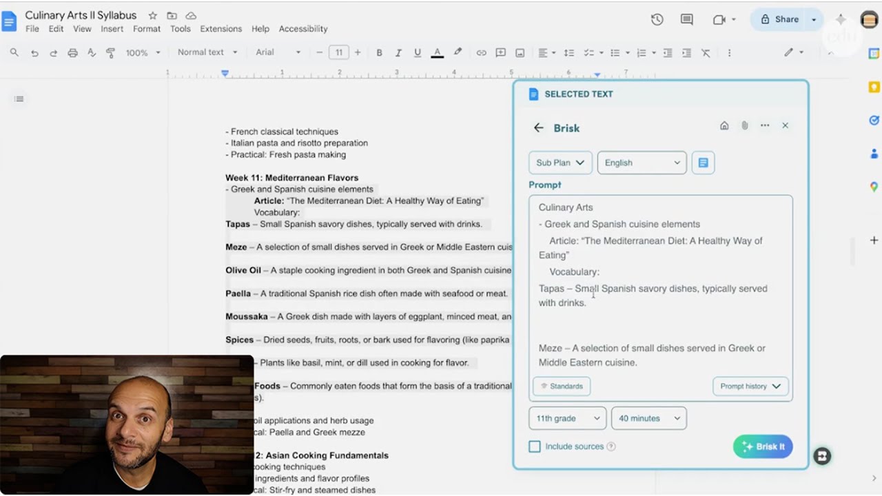 AI Tool Demo: Handling Teaching’s Tough Tasks With Brisk