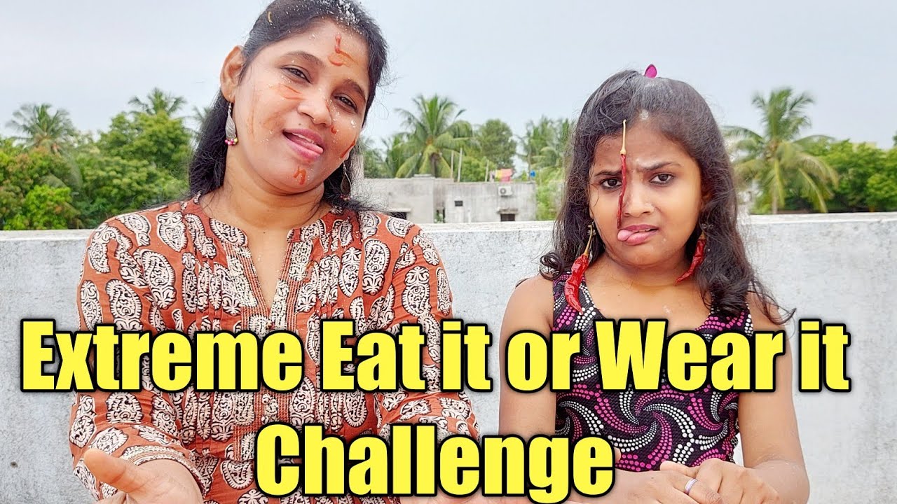 Eat it or Wear it Challenge | Food challenge | Monika Prabhu