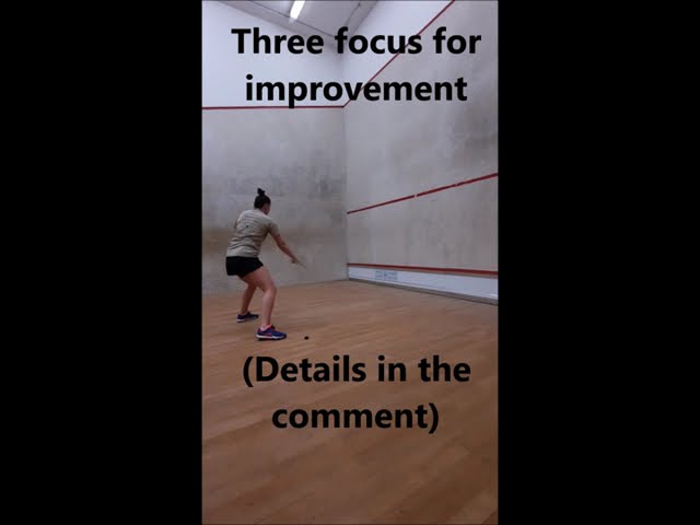 Squash Training Short Cross Volley Solo