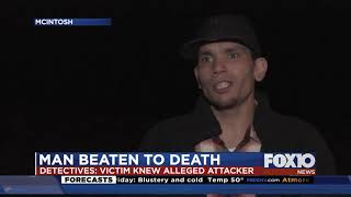 Man beaten to death with a pipe