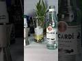 bacardi white rum cocktail ASMR🍸🍸#ytshorts #drink