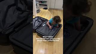 She was like you better take me with you or I will find a way… #funny #cute #toddlers
