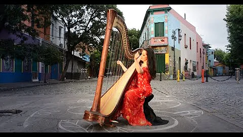 LIBERTANGO Music Video - Anna Maria Mendieta, harp...
