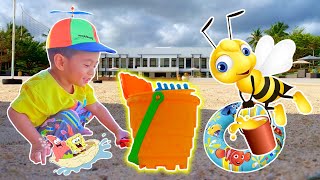 Beach Toys Sand Castle Playtime | Bucket Play-set Toys | Fun at the Beach