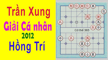 Trần Xung (陈翀) tiên - Hồng Trí (洪智). Giải Cá nhân Trung quốc 2012.