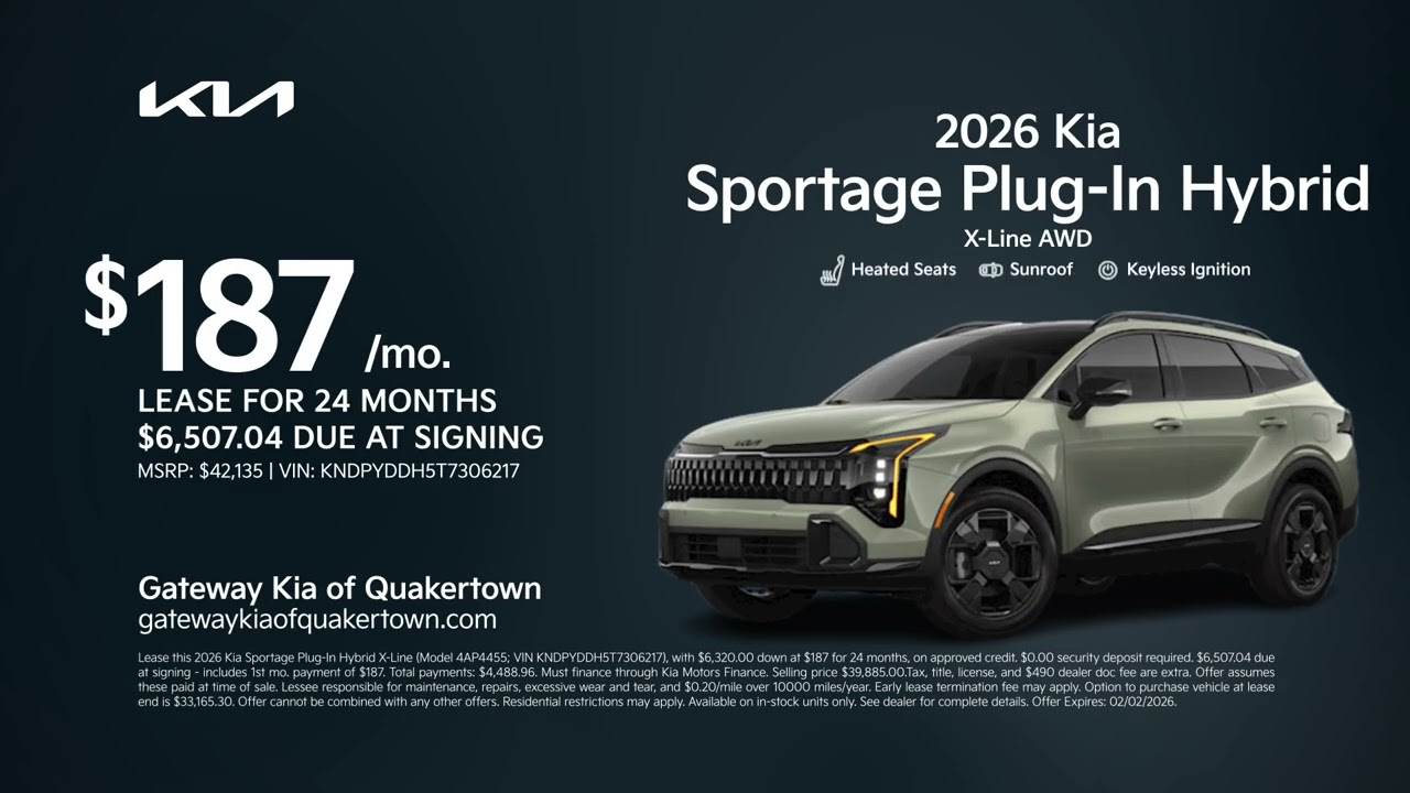 Kia Sportage Plug-In Hybrid 01/25/2026 6813839