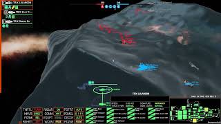 Nebulous: Fleet Command | Beam Battleship Ambush and Charge