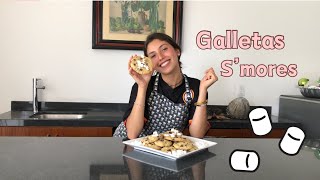 GALLETAS DE S’MORES!! Chocolate y malvavisco🤩💕