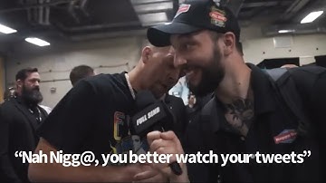 Nate Diaz Slaps Full Send Reporter, What was said.