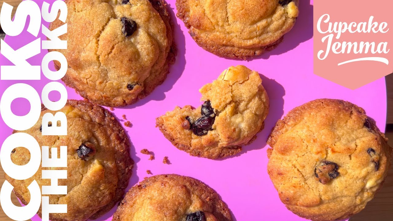 Sour Cherry and Feta Cookie Recipe | Cooks the Books | Cupcake Jemma