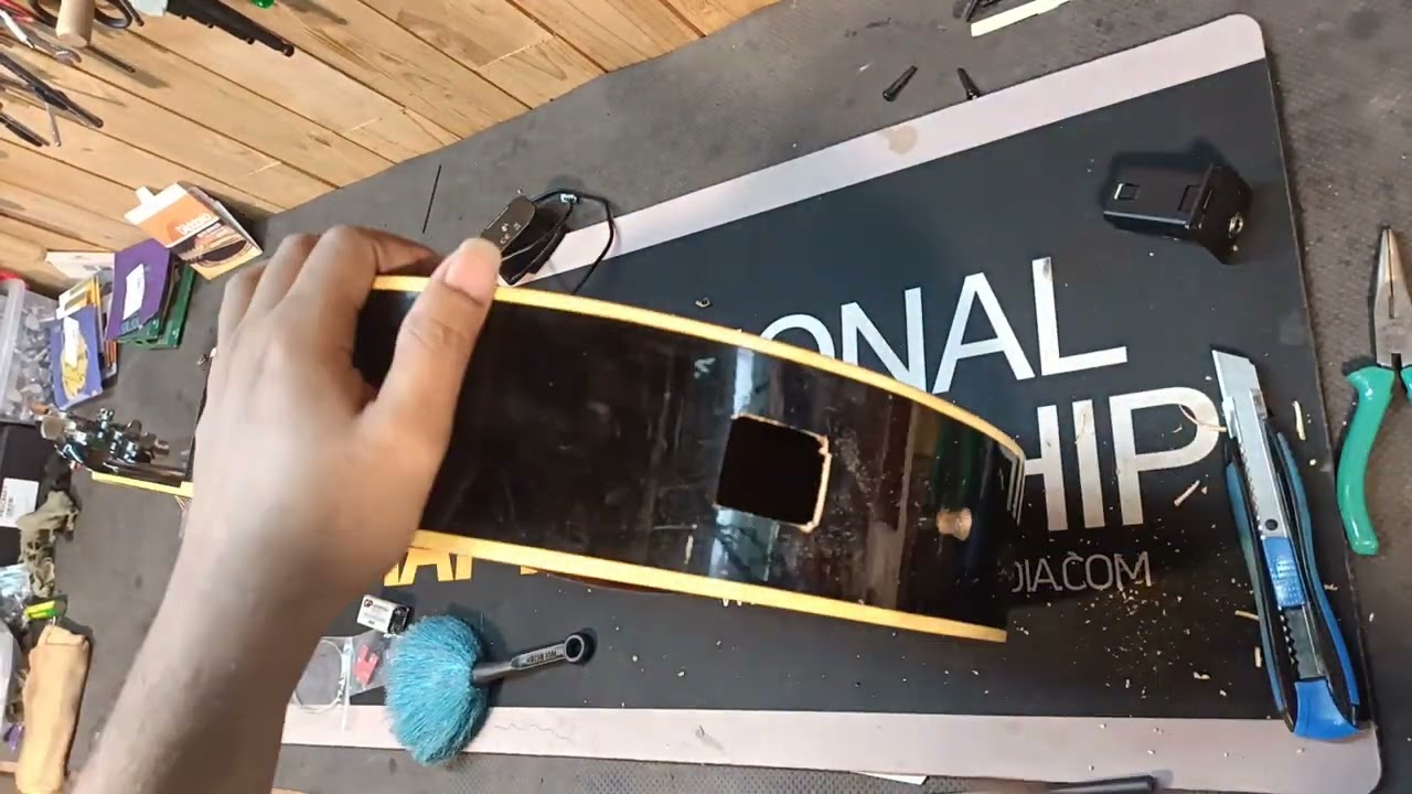 GB&A acoustic guitar PICKUPS install for Strydom GT20