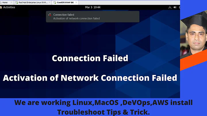 Activation of Network Connection Failed