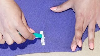 ASTUCE comment enlever les bouloches - Best Way to Remove Pilling From  Clothing 