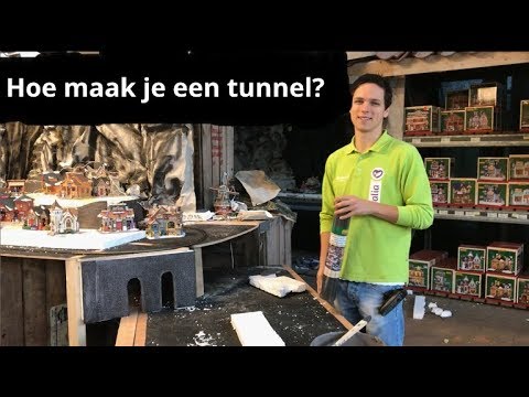 Hoe bouw je een tunnel voor in je Lemax kerstdorp?