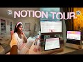 Notion mastery 2024 tour  aesthetic study tips  routine student life with notion pink theme