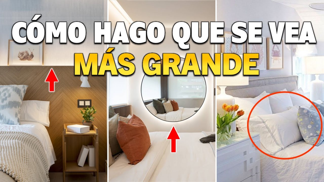 50 dormitorios pequeños con ideas de decoración para parecer mucho más  grandes