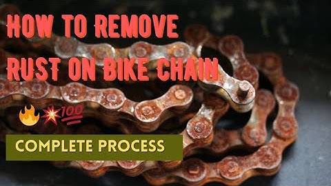 How to Remove RUST from Bike Chain | Easy tips at home #rustrepair #rustremover #rust #chainlube