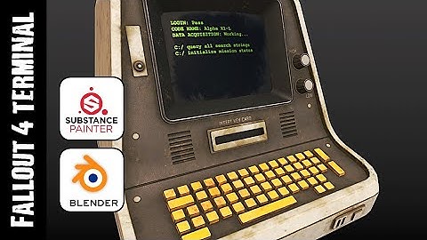 BLENDER & SUBSTANCE PAINTER: FALLOUT 4 TERMINAL (TEXTURING)
