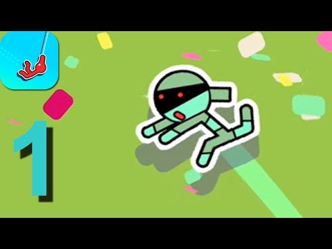 Stickman Hook Levels 1-20 Walkthrough Part 1 / Android iOS Gameplay HD